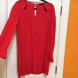 BCBG Red Shift Dress- Size small